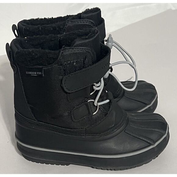 London Fog Kids Size 11 Rainboots Snow Boots Winter Boots Sledding - Picture 1 of 7